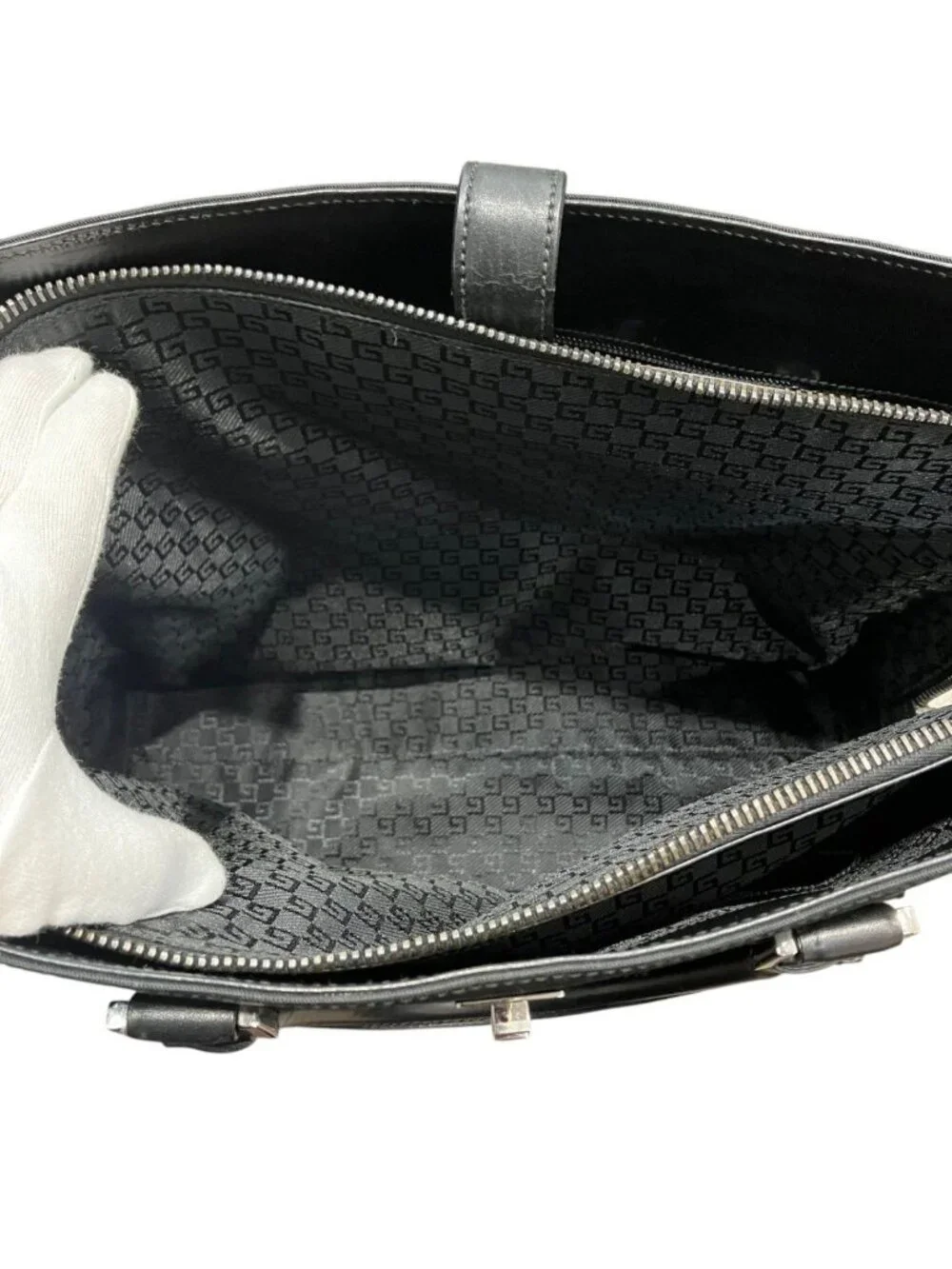 Gucci Business Bag Canvas Leather